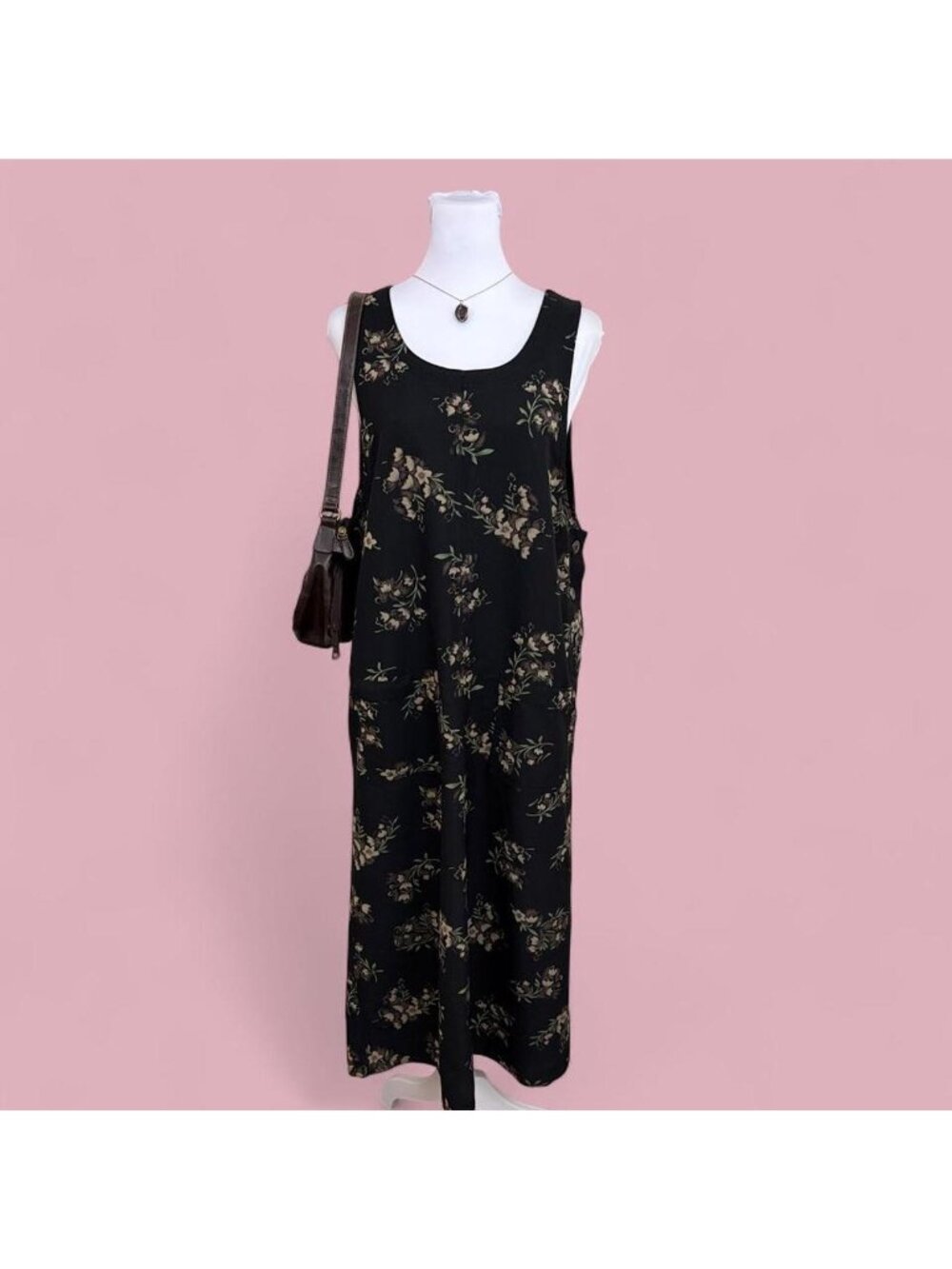 90s ditsy floral cottagecore jumper dress
